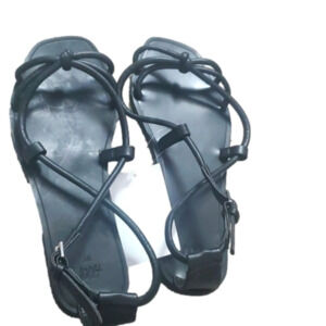 H&M Strappy  Sandals Black Size 6.5 Nwt